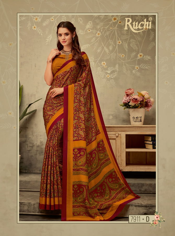 Ruchi Vivanta Silk Hit 9 Printed Wholesale Daily Wear Sarees